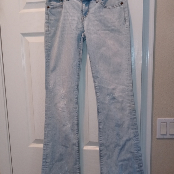Seven7Jeans 25 BellBottom Baby Blue Jeans - Picture 2 of 11